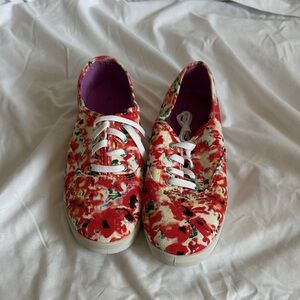 Floral Canvas Sneakers